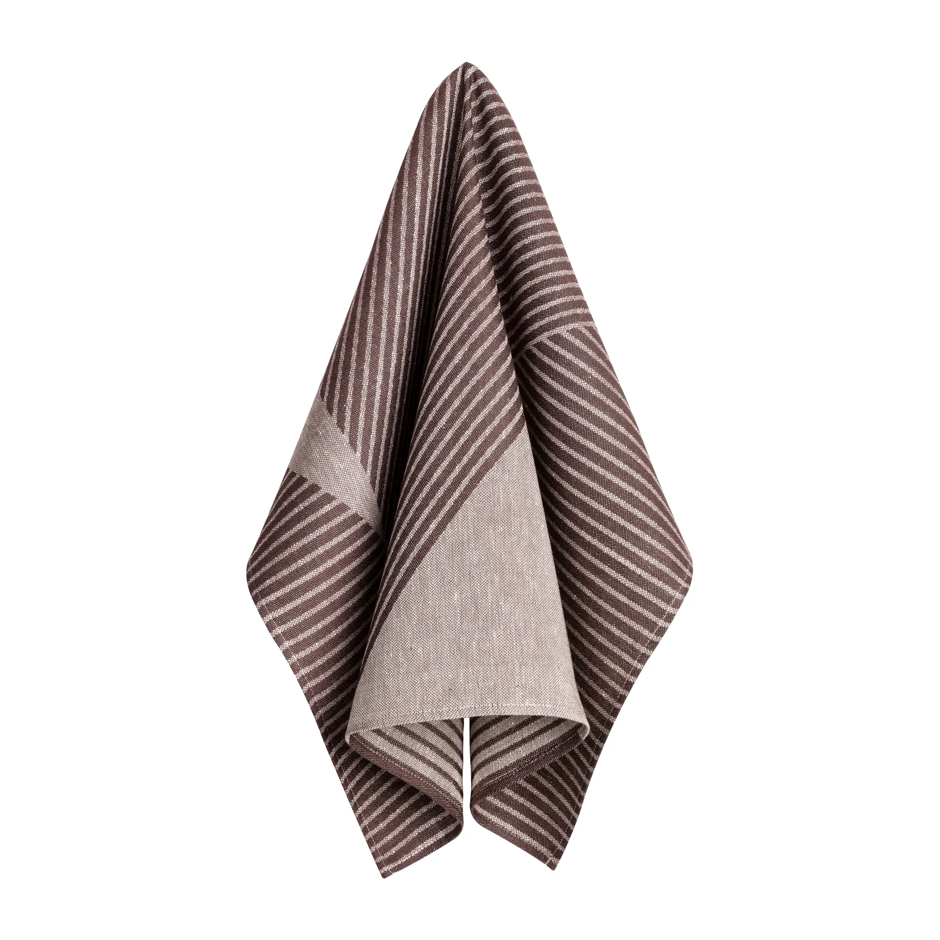 2 Paños de cocina Stripes 47x70 cm, marrón-blanco NJRD