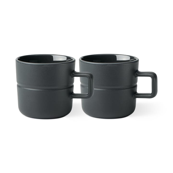 2 Tazas Lines 30 cl - gris oscuro - NJRD