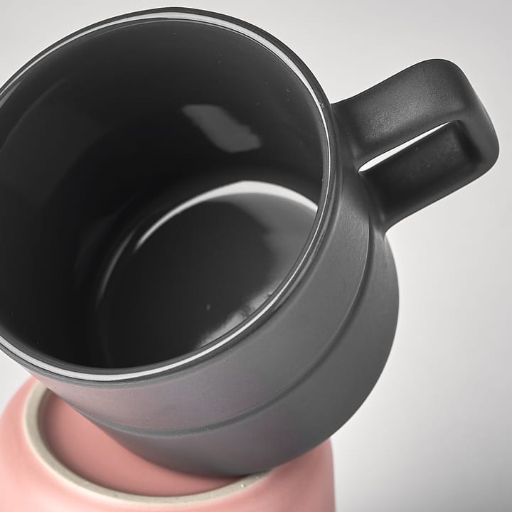2 Tazas Lines 30 cl, gris oscuro NJRD