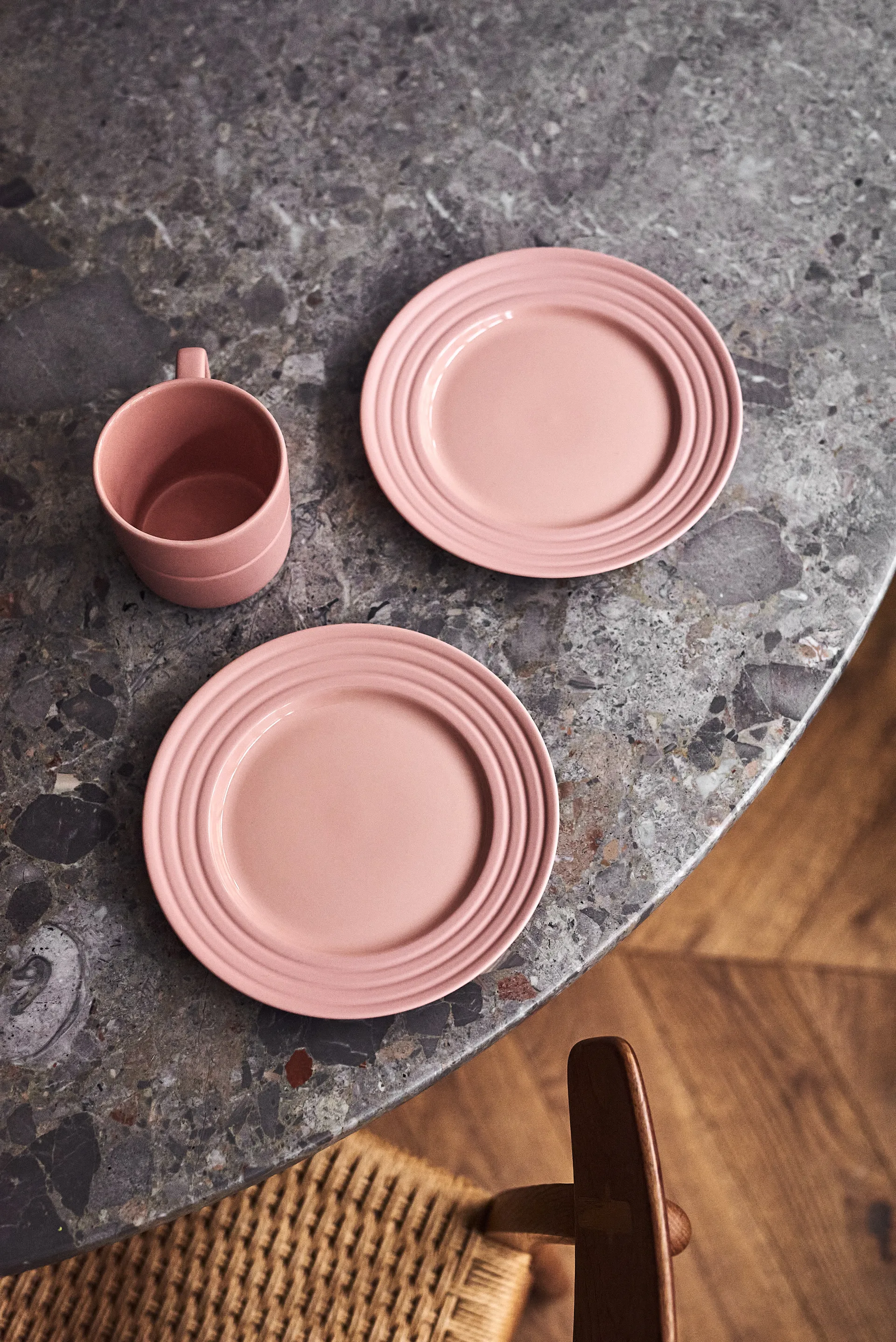 2 Tazas Lines 30 cl, Rosa NJRD