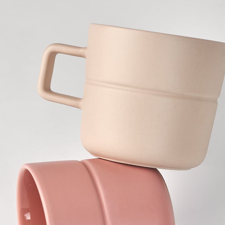 2 Tazas Lines 50 cl, Beige NJRD