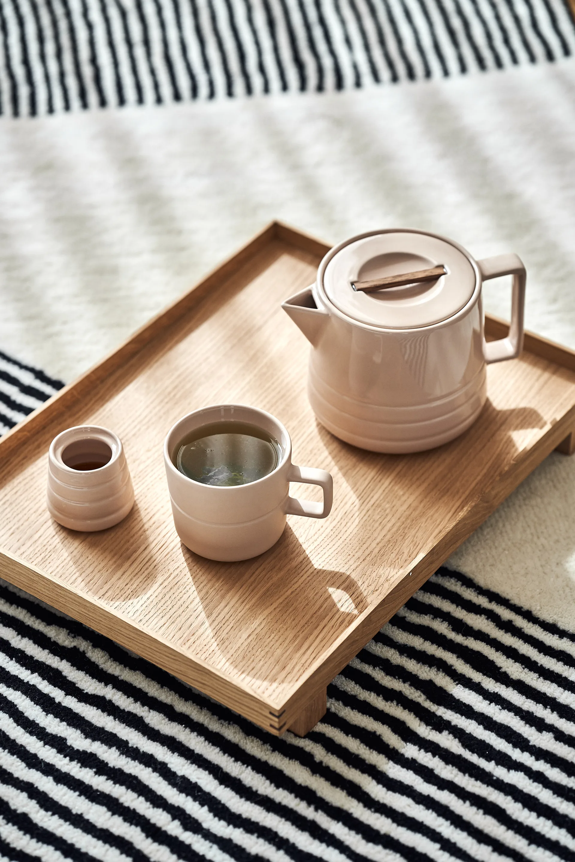 2 Tazas Lines 50 cl, Beige NJRD