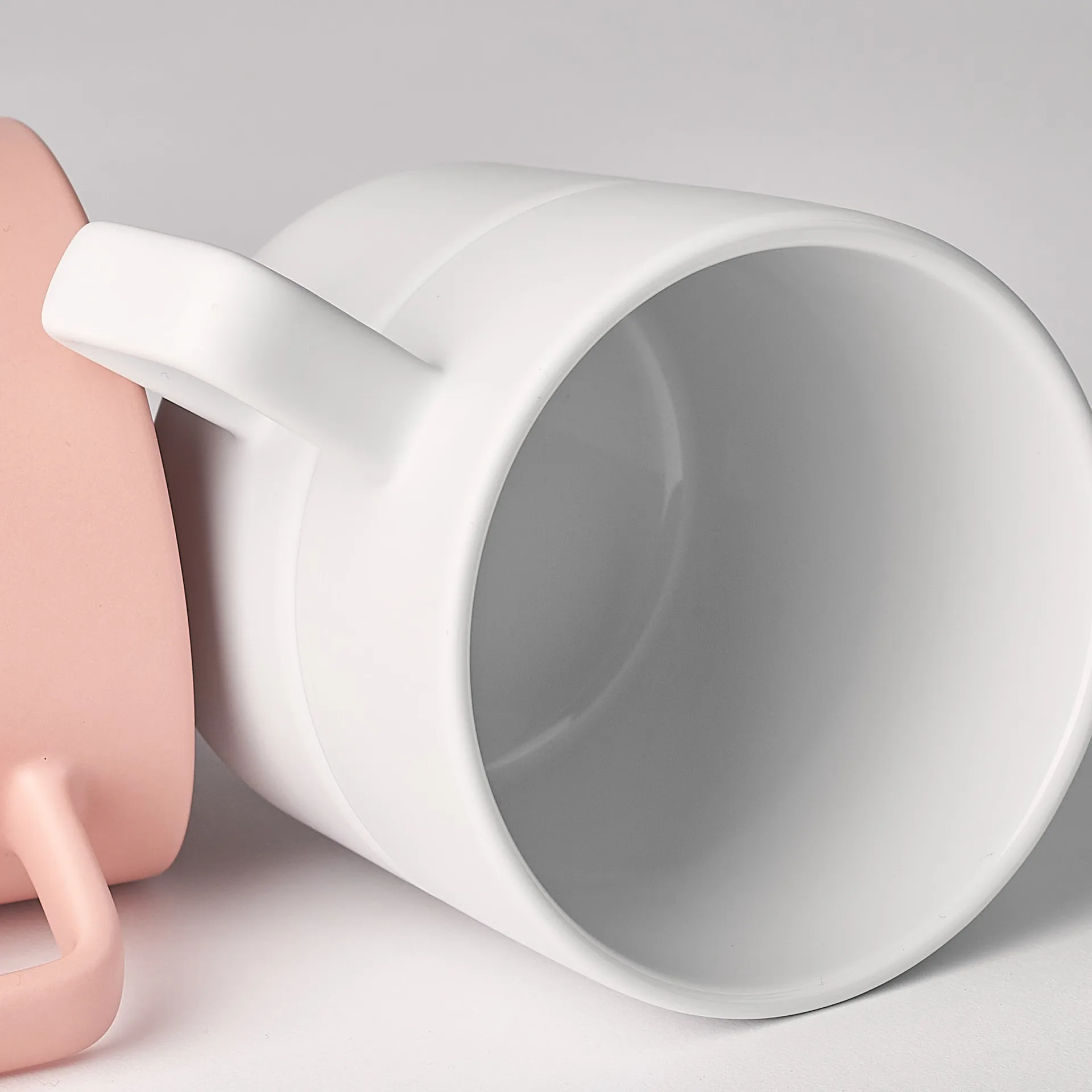 2 Tazas Lines 50 cl, blanco NJRD