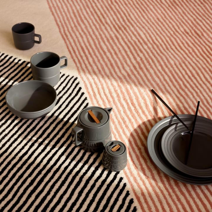 2 Tazas Lines 50 cl - gris oscuro - NJRD