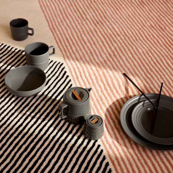 2 Tazas Lines 50 cl, gris oscuro NJRD