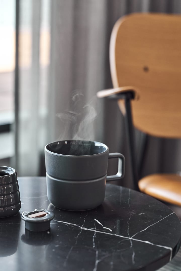 2 Tazas Lines 50 cl, gris oscuro NJRD