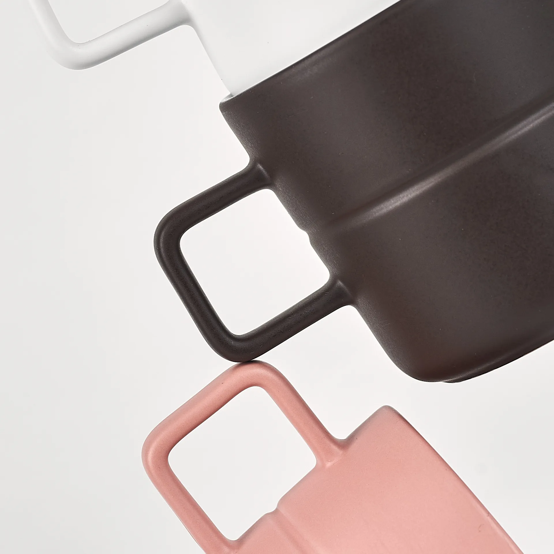 2 Tazas Lines 50 cl, marrón NJRD