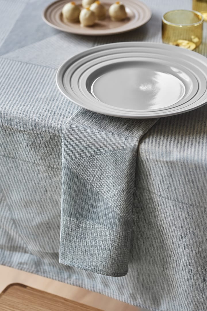 4 Servilletas Metric 47x47 cm, azul-blanco NJRD