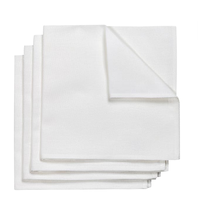 4 Servilletas Metric 47x47 cm - blanco - NJRD