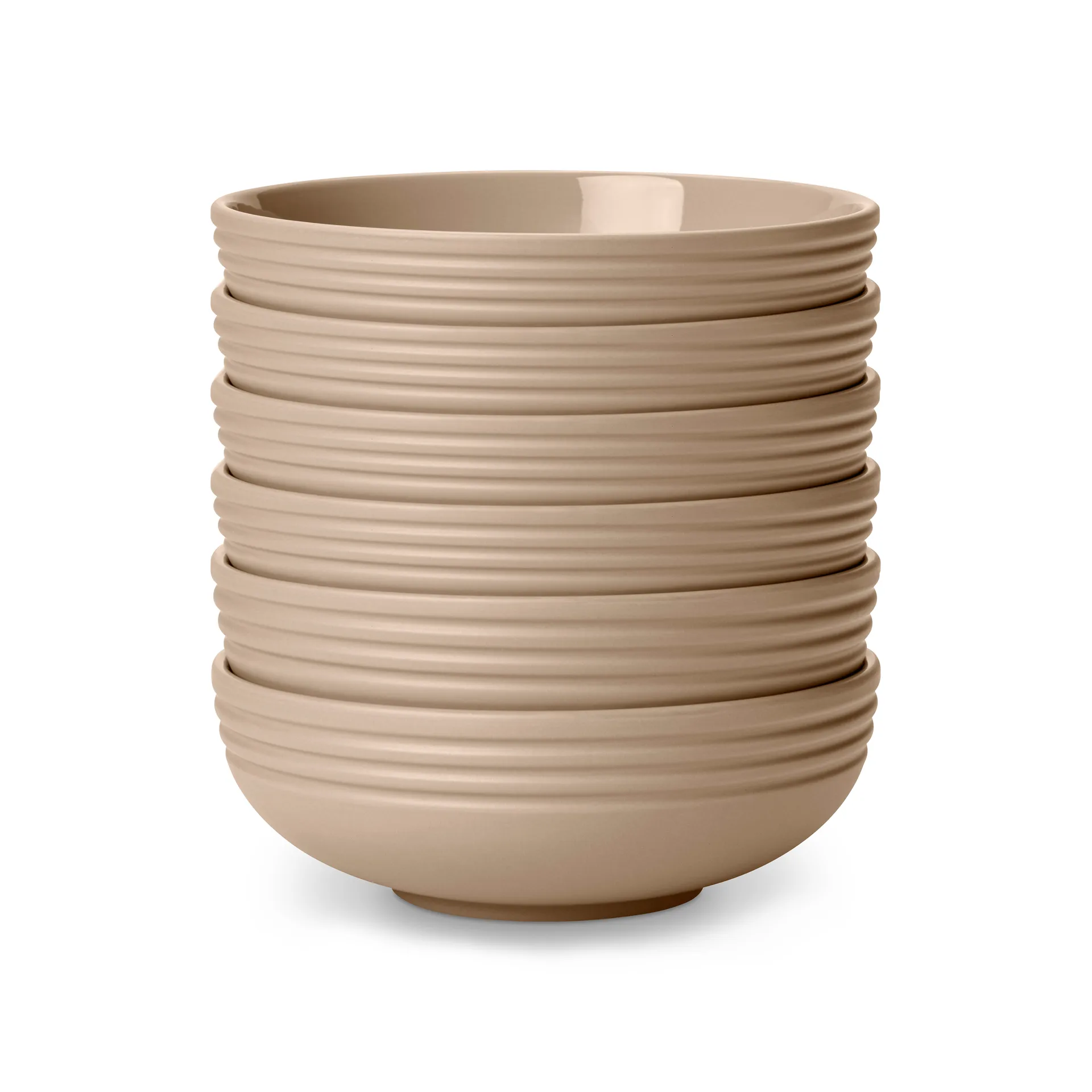 6 Boles Lines Ø16 cm, Beige NJRD