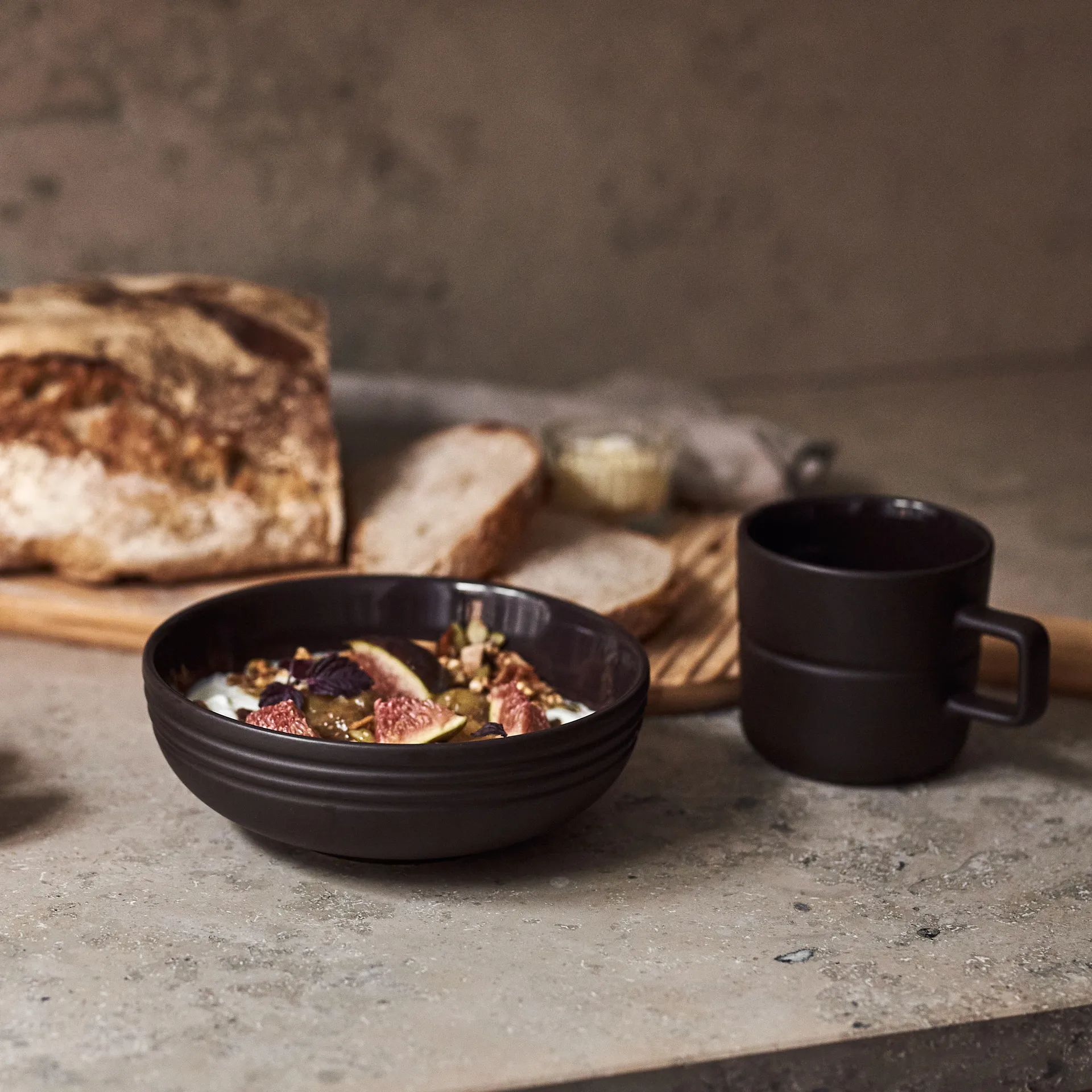 6 Boles Lines Ø16 cm, marrón NJRD