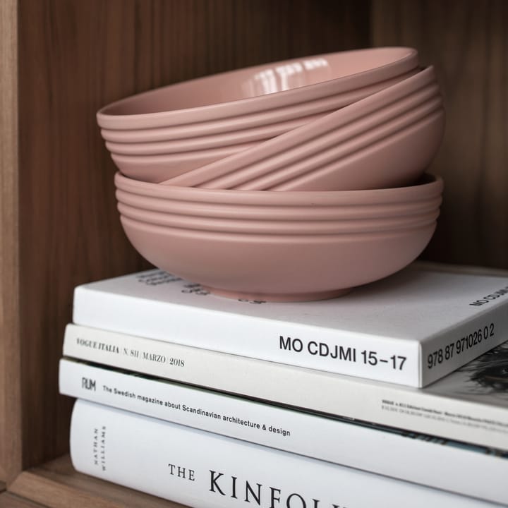 6 Boles Lines Ø16 cm, Rosa NJRD