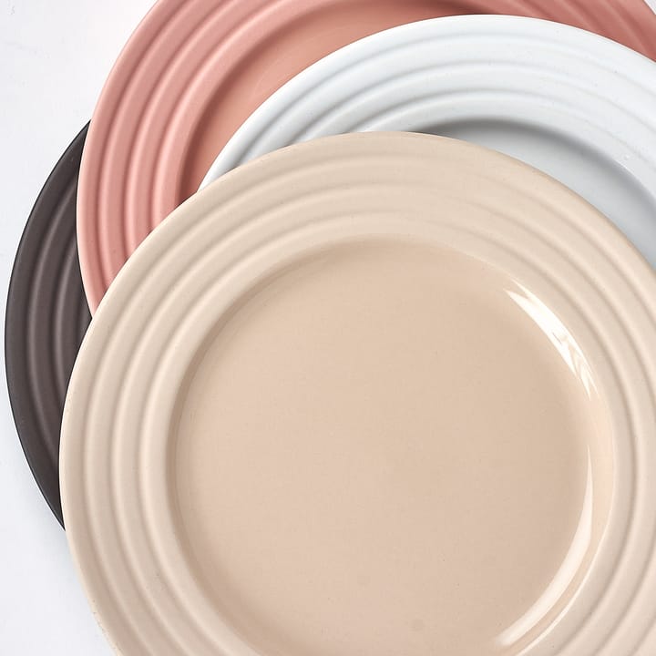 6 Platos Lines Ø21 cm, Beige NJRD