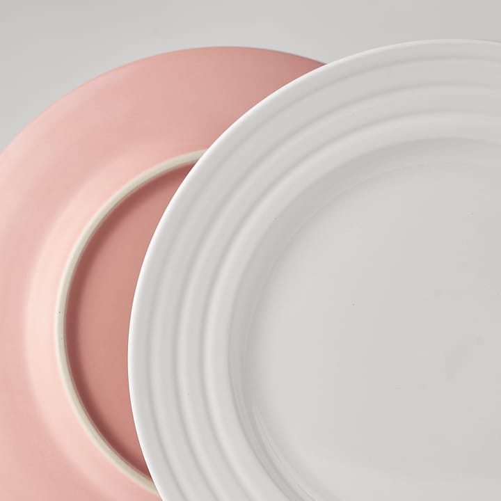 6 Platos Lines Ø21 cm, blanco NJRD