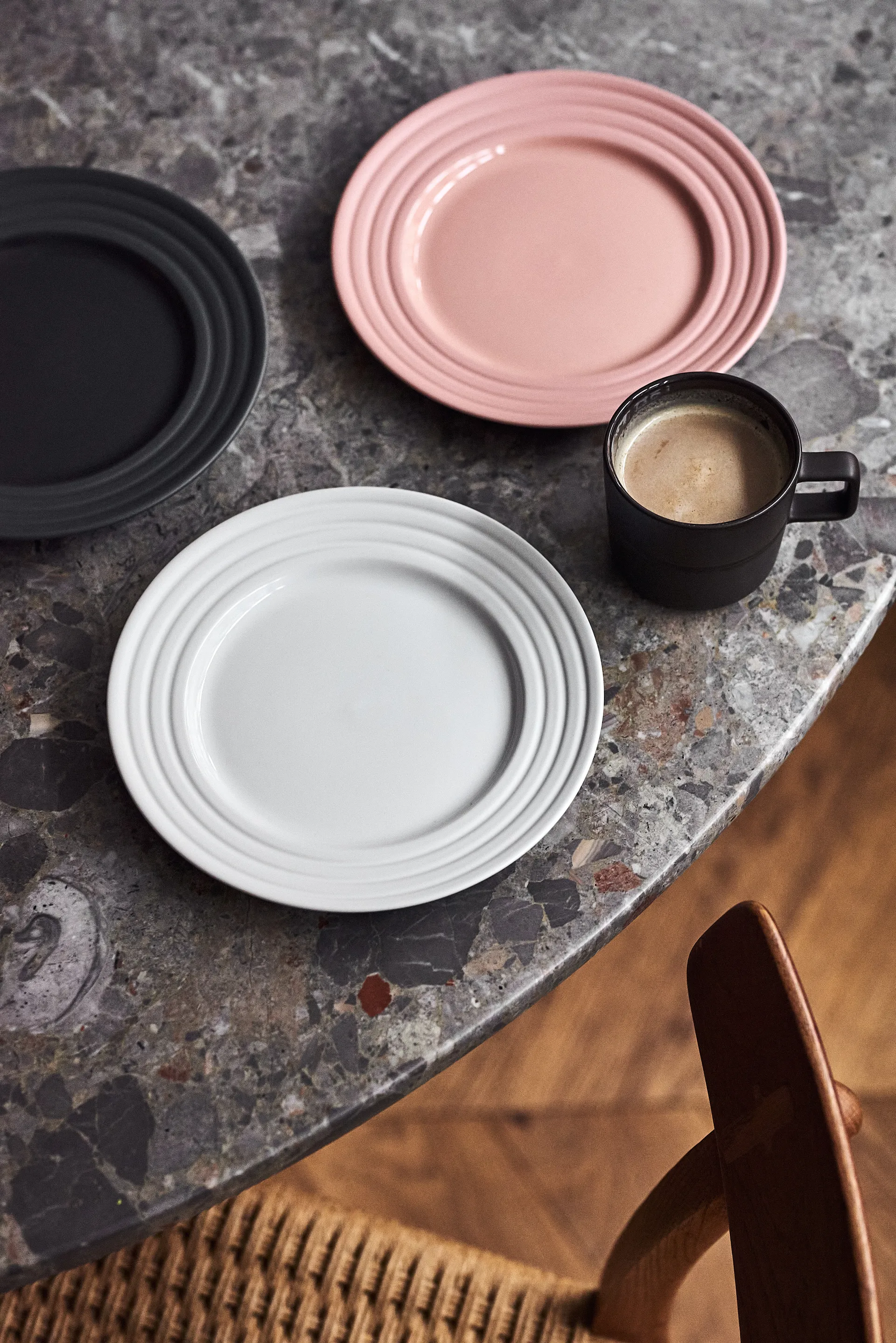 6 Platos Lines Ø21 cm, Rosa NJRD