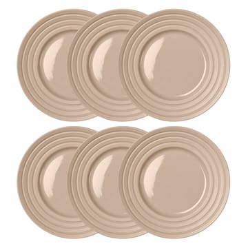 6 Platos Lines Ø27 cm - Beige - NJRD