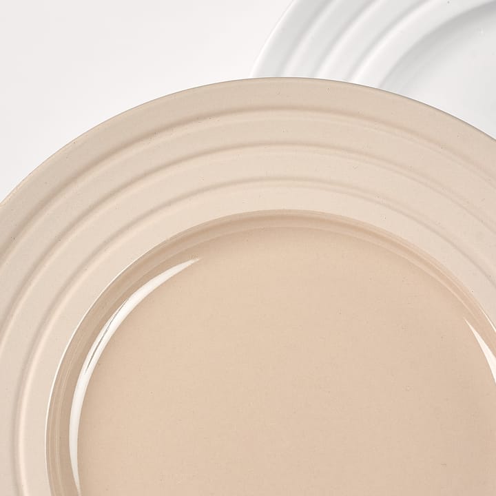 6 Platos Lines Ø27 cm, Beige NJRD
