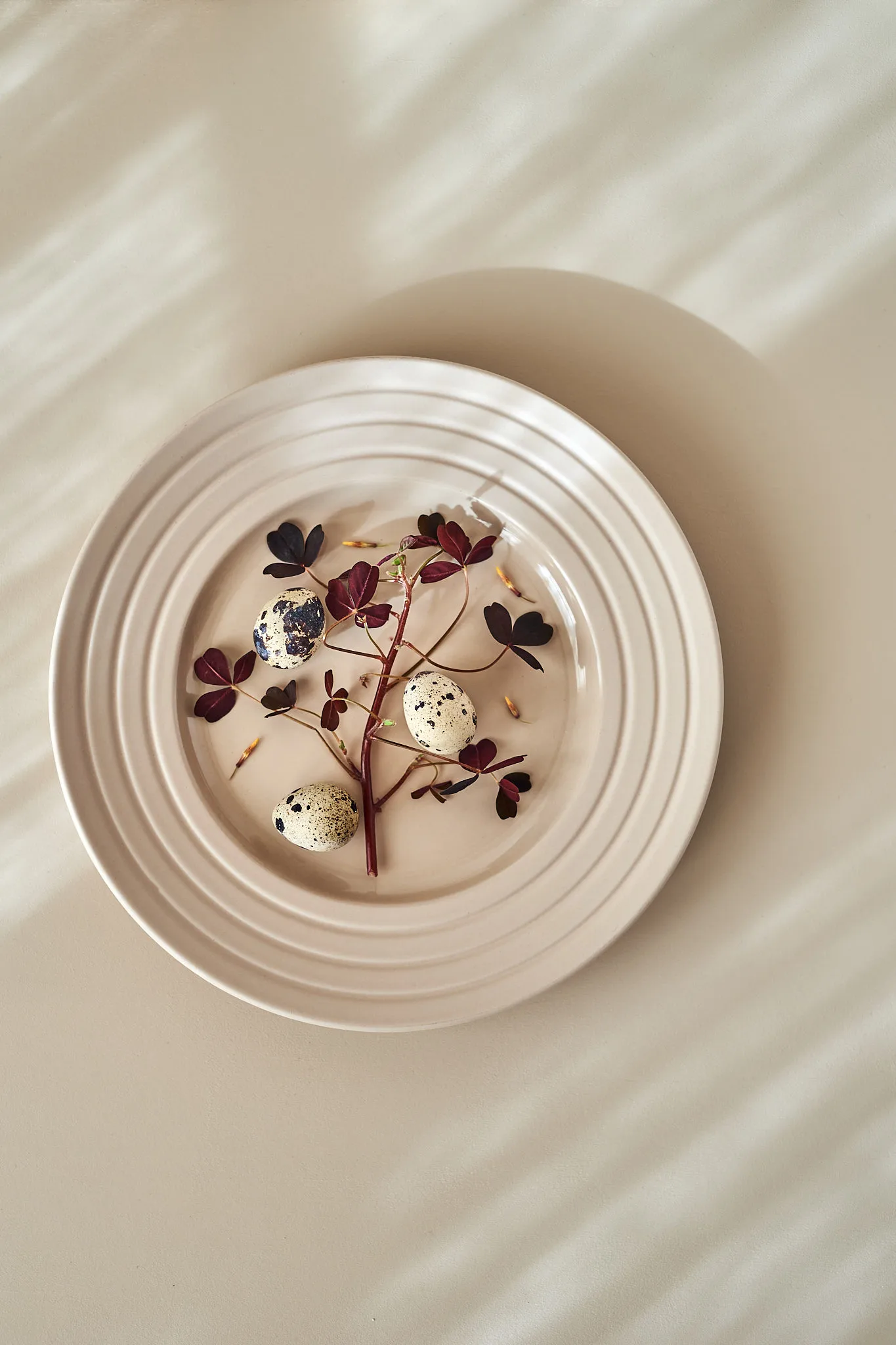 6 Platos Lines Ø27 cm, Beige NJRD