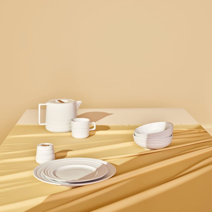 6 Platos Lines Ø27 cm, blanco NJRD