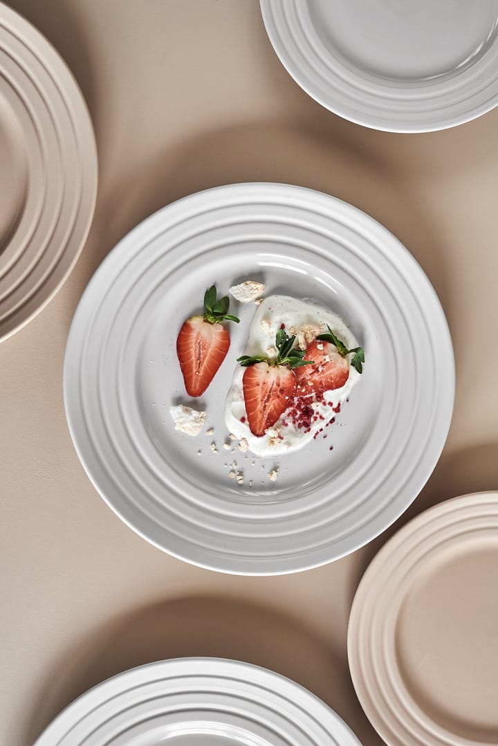 6 Platos Lines Ø27 cm, blanco NJRD