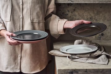 6 Platos Lines Ø27 cm - marrón - NJRD
