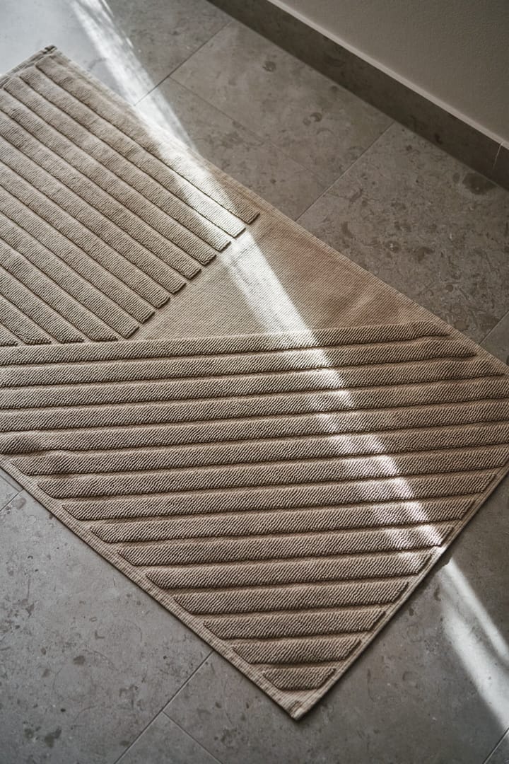 Alfombra de baño Stripes 50x90 cm, Beige NJRD