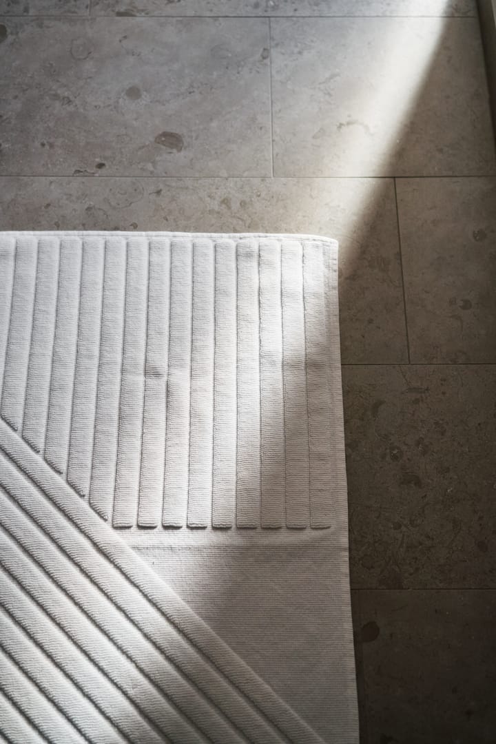 Alfombra de baño Stripes 50x90 cm, blanco NJRD