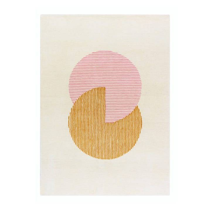 Alfombra de lana Circles rosa - 170x240 cm - NJRD