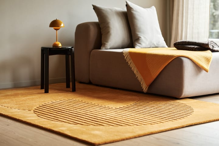 Alfombra de lana Levels circles amarillo - 170x240 cm - NJRD