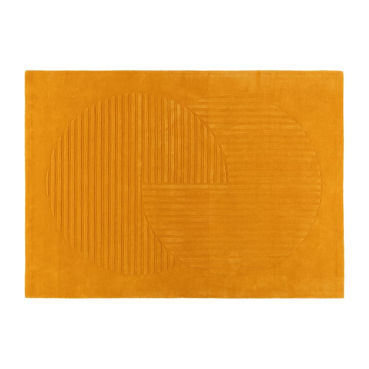 Alfombra de lana Levels circles amarillo - 170x240 cm - NJRD