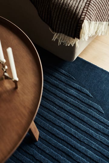 Alfombra de lana Levels circles azul - 170x240 cm - NJRD