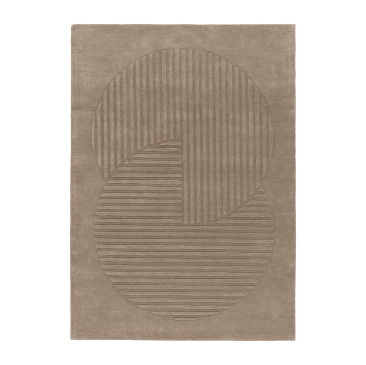 Alfombra de lana Levels circles mole - 200x300 cm - NJRD