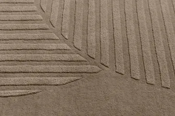 Alfombra de lana Levels Circles - Topo, 170x240 cm - NJRD