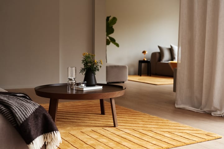 Alfombra de lana Levels stripes amarillo, 170x240 cm NJRD