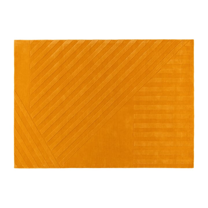 Alfombra de lana Levels stripes amarillo - 200x300 cm - NJRD