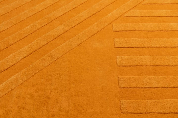 Alfombra de lana Levels stripes amarillo - 200x300 cm - NJRD