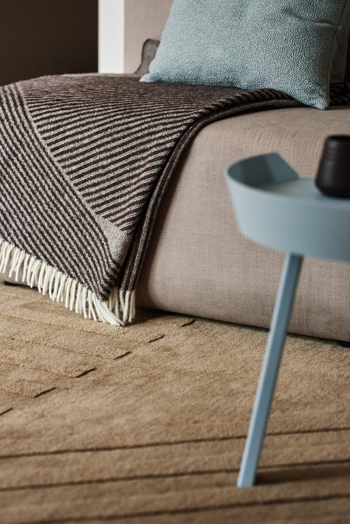 Alfombra de lana Levels stripes beige, 170x240 cm NJRD
