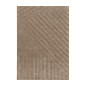 Alfombra de lana Levels stripes gris - 170x240 cm - NJRD
