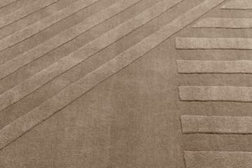 Alfombra de lana Levels stripes gris - 170x240 cm - NJRD