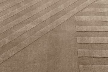 Alfombra de lana Levels stripes gris - 170x240 cm - NJRD