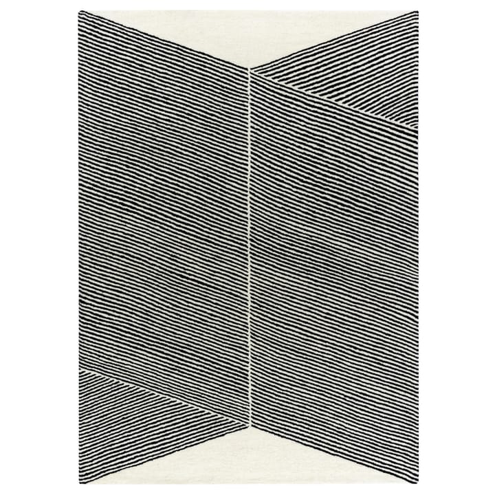 Alfombra de lana Rectangles blanco natural - 200x300 cm - NJRD