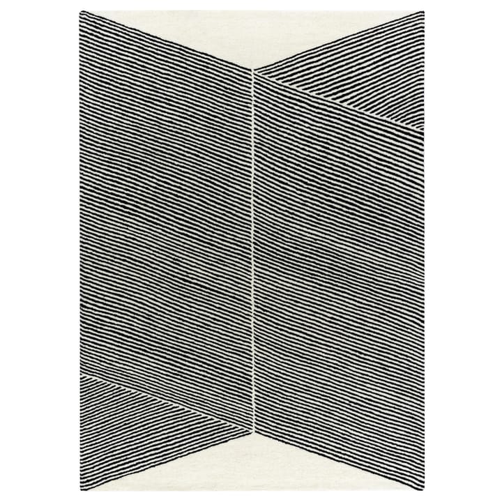 Alfombra de lana Rectangles blanco natural - 200x300 cm - NJRD