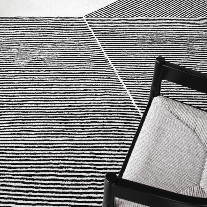 Alfombra de lana Rectangles blanco natural, 200x300 cm NJRD