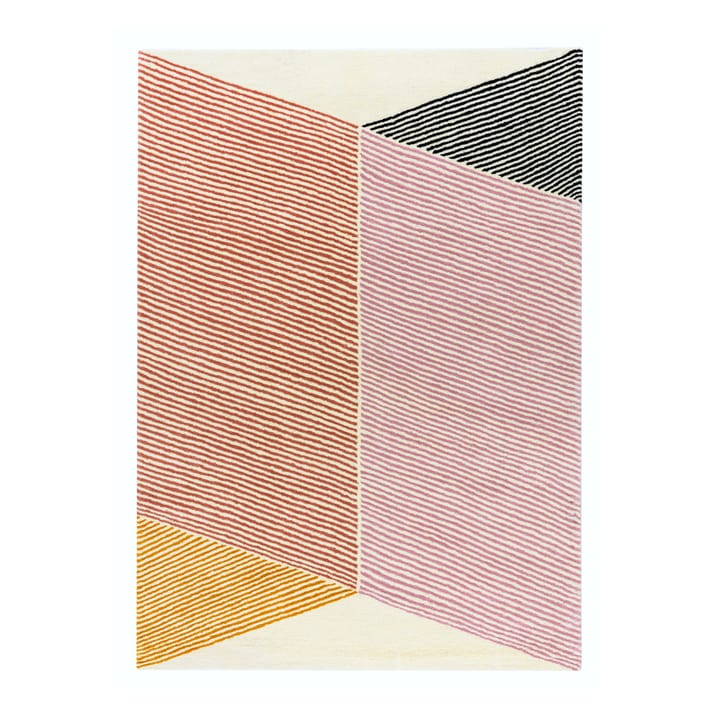 Alfombra de lana Rectangles rosa - 170x240 cm - NJRD