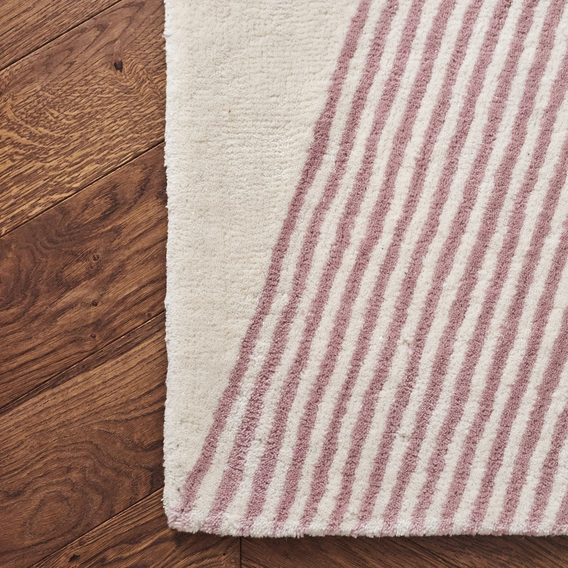 Alfombra de lana Rectangles rosa, 170x240 cm NJRD