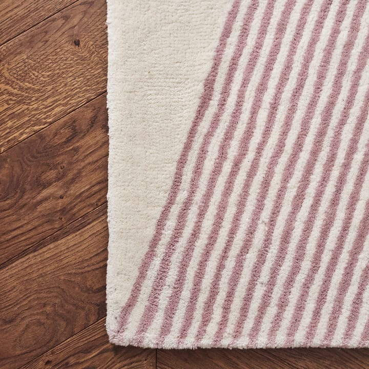 Alfombra de lana Rectangles rosa, 170x240 cm NJRD