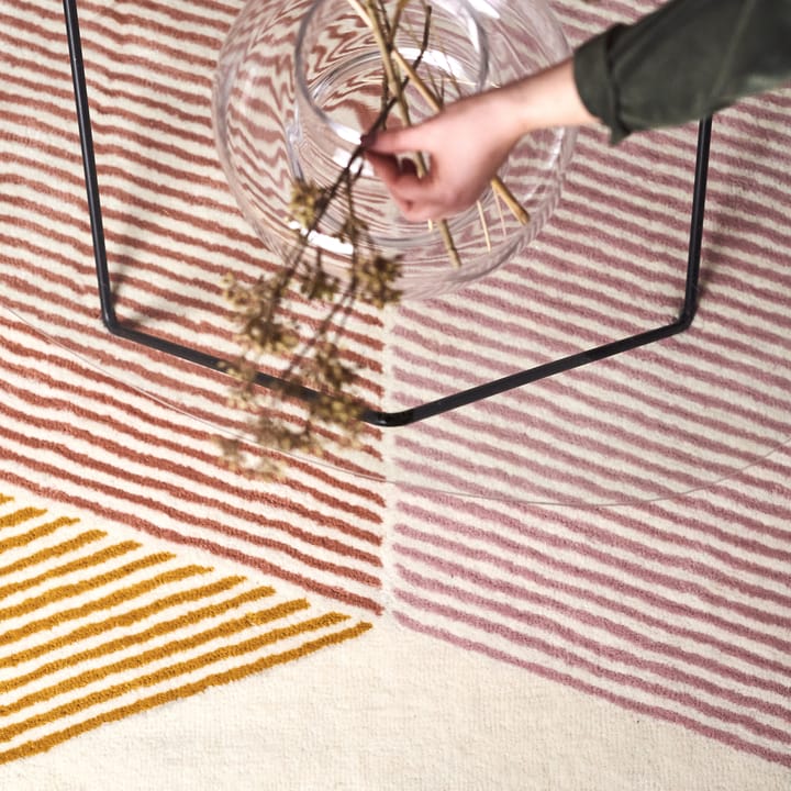 Alfombra de lana Rectangles rosa, 170x240 cm NJRD