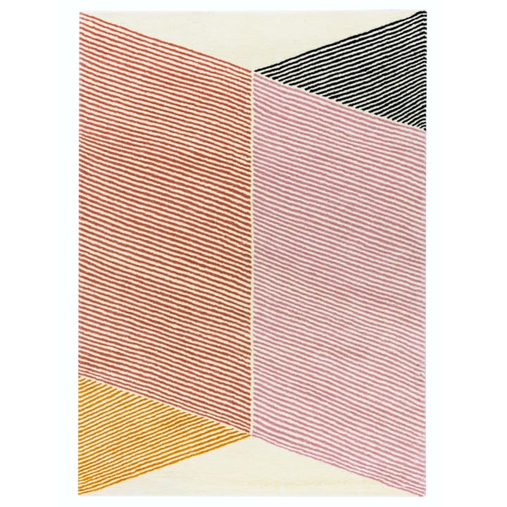 Alfombra de lana Rectangles rosa - 200x300 cm - NJRD