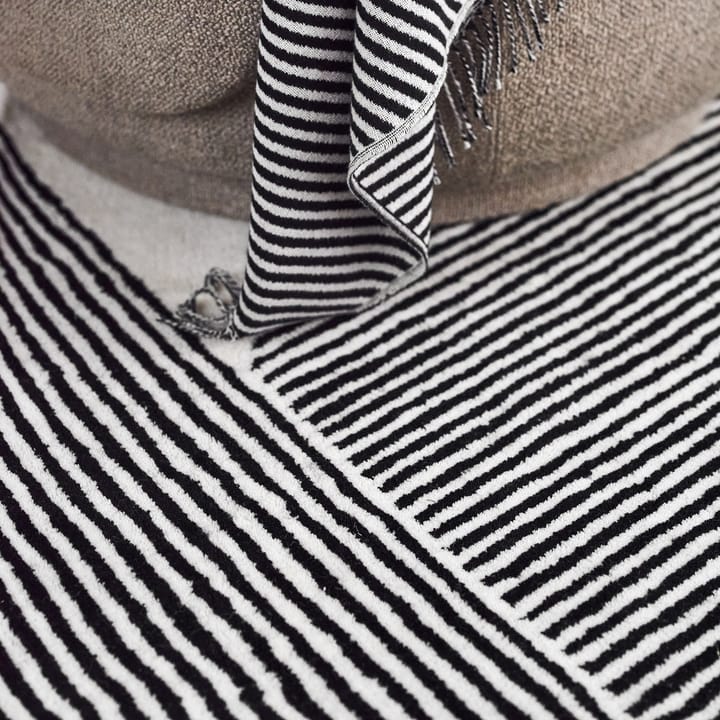 Alfombra de lana Stripes blanco natural - 170x240 cm - NJRD