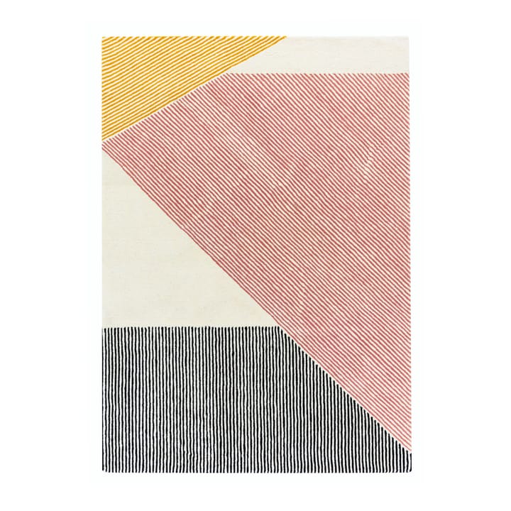 Alfombra de lana Stripes rosa - 170x240 cm - NJRD